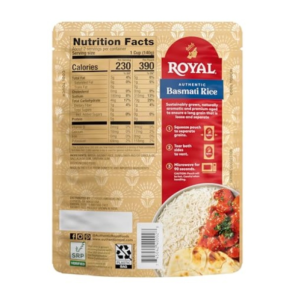 Royal White Basmati Rice 8.5 oz (4 Pack) - Image 9