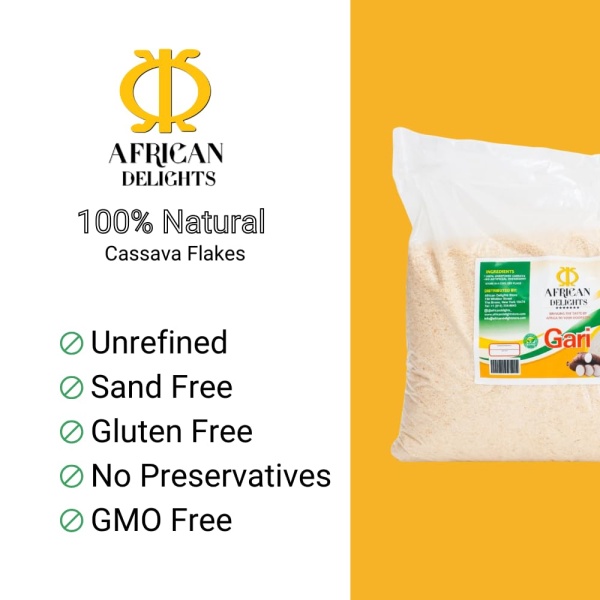 African Delights Ghana White Gari 1lbs - Image 4