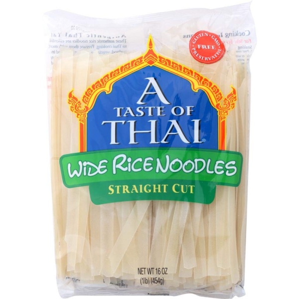 Taste Of Thai Wide Rice Noodle 16 oz - Image 1