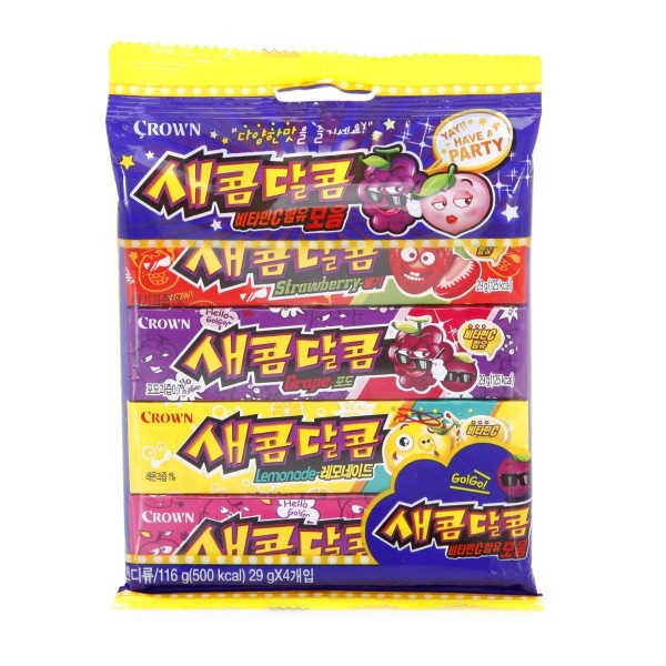 Korean Sweet and Sour Assorted Flavored Chewy Candy 116g - Image 1