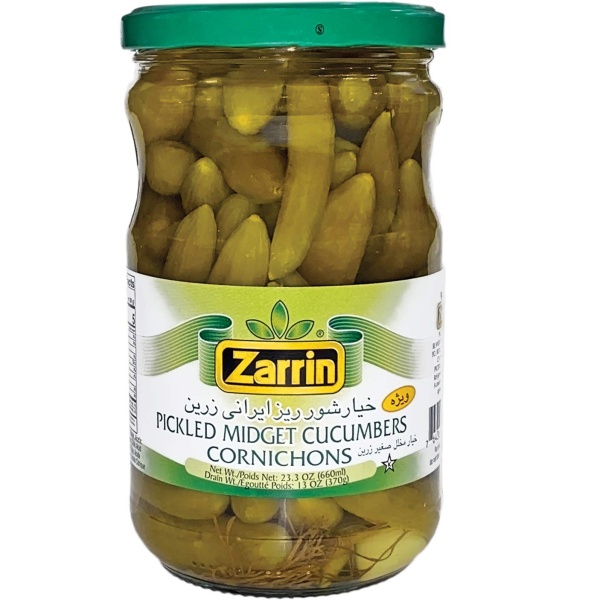 Zarrin Pickled Midget Cucumber 22 oz - Image 1