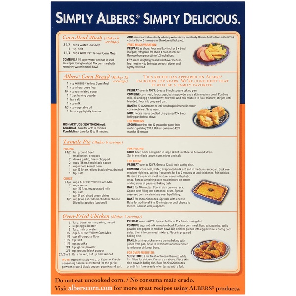 Albers Yellow Corn Meal 40oz - Image 4