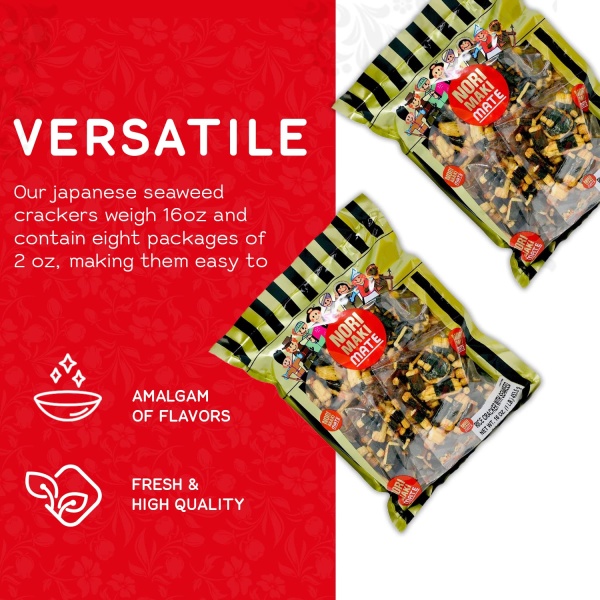 Norimaki Arare Mate Rice Cracker 16 oz - Image 3