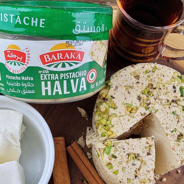 Baraka Pistachio Halva Extra Pistachio 14.1 oz - Image 5