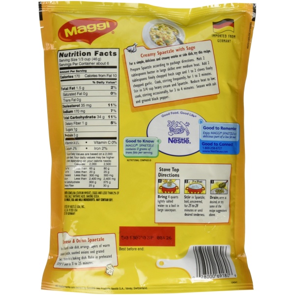 Maggi Spaetzle Authentic German Dumplings 10.5 oz - Image 2
